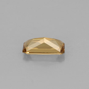 0.68캐럿 천연 골든 브라운에서 오렌지 컬러체인지 가넷, 에메랄드 컷, 7×3.5 mm, VVS-VS