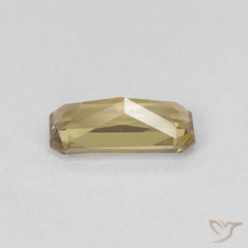 0.67캐럿 천연 골드 컬러체인지 가넷, 에메랄드 컷, 7×3.5 mm, VS