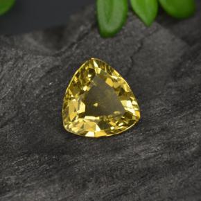 0.64캐럿 천연 딥 골드 컬러체인지 가넷, 트릴리언, 5.5×5.4 mm, VS