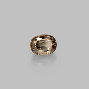 1.12캐럿 천연 골든 브라운에서 핑크 컬러체인지 가넷, 타원형 컷, 6.2×4.7 mm, VS