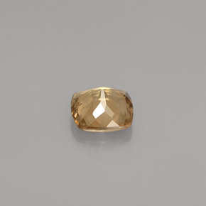 0.58캐럿 천연 골든 브라운에서 오렌지 컬러체인지 가넷, 쿠션 컷, 4.9×4.8 mm, VS