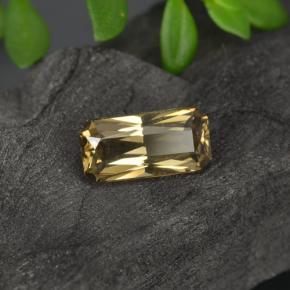 0.78캐럿 천연 어스 골든 컬러체인지 가넷, 에메랄드 컷, 7.1×3.5 mm, VVS