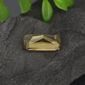 0.78캐럿 천연 어스 골든 컬러체인지 가넷, 에메랄드 컷, 7.1×3.5 mm, VVS