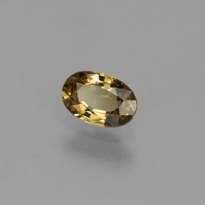 0.56캐럿 천연 녹갈색에서 레드핑크 컬러체인지 가넷, 타원형 컷, 6.1×4.1 mm, VS