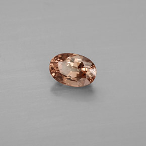 0.77캐럿 천연 녹갈색에서 레드핑크 컬러체인지 가넷, 타원형 컷, 6.1×4.2 mm, VVS-VS