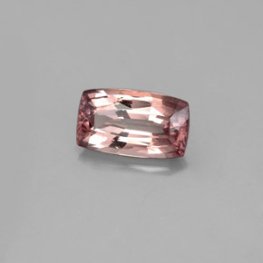 1.34캐럿 천연 갈색빛 로즈에서 레드 컬러체인지 가넷, 쿠션 컷, 8.5×5 mm, VS