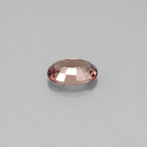 0.61캐럿 천연 갈색빛 로즈에서 레드 컬러체인지 가넷, 타원형 컷, 6.1×4.1 mm, VVS-VS