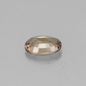 0.57캐럿 천연 갈색빛 로즈에서 레드 컬러체인지 가넷, 타원형 컷, 6×4.1 mm, VVS