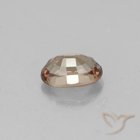 0.71캐럿 천연 라이트 브라운 컬러체인지 가넷, 타원형 컷, 6.1×4.1 mm, VVS-VS