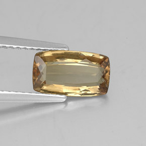 1.77캐럿 천연 녹갈색에서 오렌지 컬러체인지 가넷, 쿠션 컷, 9.5×5.6 mm, VS-SI