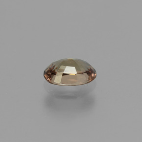 0.64캐럿 천연 녹갈색에서 오렌지 컬러체인지 가넷, 타원형 컷, 6.1×4.2 mm, VVS