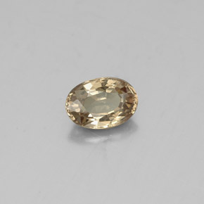 0.62캐럿 천연 골드 컬러체인지 가넷, 타원형 컷, 6×4.1 mm, VS