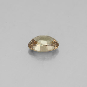0.62캐럿 천연 골드 컬러체인지 가넷, 타원형 컷, 6×4.1 mm, VS