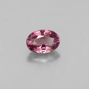 0.61캐럿 천연 퍼플에서 레드 핑크 컬러체인지 가넷, 타원형 컷, 5.8×4 mm, VS