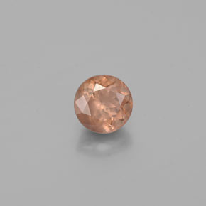 0.58캐럿 천연 핑크빛 로즈에서 오렌지 컬러체인지 가넷, 라운드 컷, 4.54 mm, VS-SI