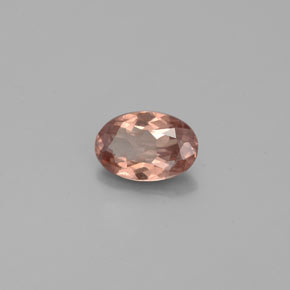 0.50캐럿 천연 핑크빛 로즈에서 오렌지 컬러체인지 가넷, 타원형 컷, 6×4 mm, VS