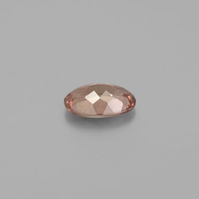 0.50캐럿 천연 핑크빛 로즈에서 오렌지 컬러체인지 가넷, 타원형 컷, 6×4 mm, VS