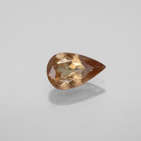 0.93캐럿 천연 라이트 브라운 컬러체인지 가넷, 배 모양, 8.2×5 mm, VS
