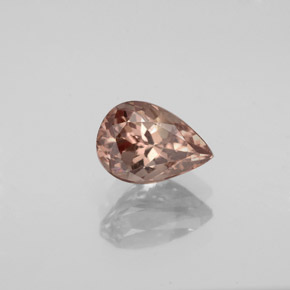 1.10캐럿 천연 골든 브라운에서 오렌지 색상 변경 가넷, 배 모양, VS