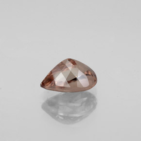 1.10캐럿 천연 골든 브라운에서 오렌지 색상 변경 가넷, 배 모양, VS