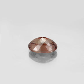 3.78캐럿 천연 갈색빛 로즈에서 레드 컬러체인지 가넷, 타원형 컷, 11×7.3 mm, VS