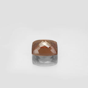 4.00캐럿 천연 골든 브라운에서 오렌지 컬러체인지 가넷, 쿠션 컷, 9.5×7.7 mm, VS
