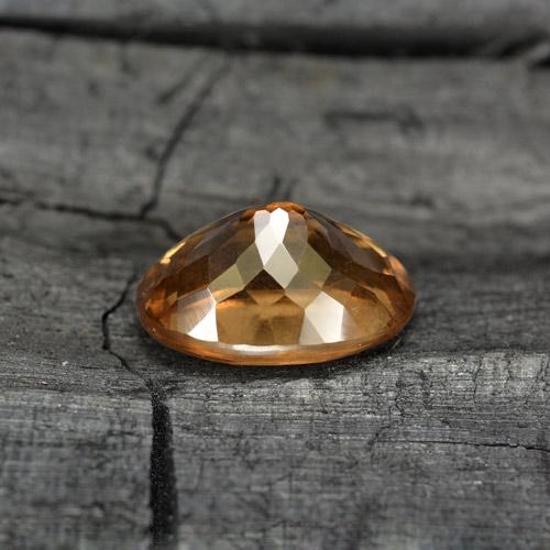 3.77캐럿 천연 어두운 갈색 색상 변경 가넷, 타원형 컷, VS-SI