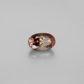 1.68캐럿 천연 골든 브라운에서 오렌지 컬러체인지 가넷, 타원형 컷, 8.2×5.2 mm, VS