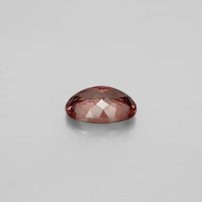 2.85캐럿 천연 갈색빛 로즈에서 레드 컬러체인지 가넷, 타원형 컷, 10×7.1 mm, VS