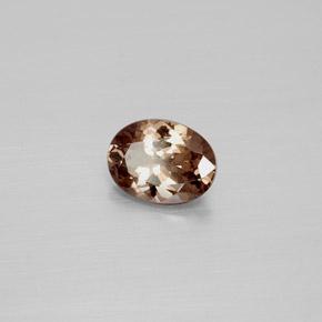 1.57캐럿 천연 피칸 브라운 컬러체인지 가넷, 타원형 컷, 8.1×6.1 mm, VS