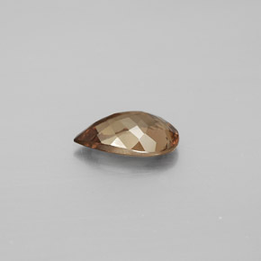 1.79캐럿 천연 골든 브라운에서 오렌지 컬러체인지 가넷, 배 모양, 9.9×6.2 mm, VS-SI