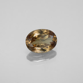 1.55캐럿 천연 골든 브라운에서 오렌지 색상 변경 가넷, 타원형 컷, VS