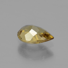 0.47캐럿 천연 골든 브라운에서 오렌지 컬러체인지 가넷, 배 모양, 6×3.9 mm, VVS