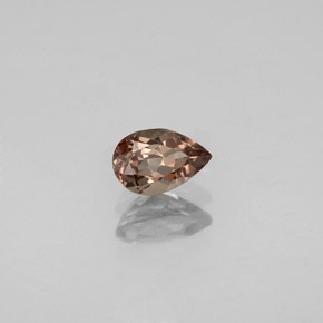 0.60캐럿 천연 핑크빛 로즈에서 레드 오렌지 컬러체인지 가넷, 배 모양, 6.1×4 mm, VVS-VS
