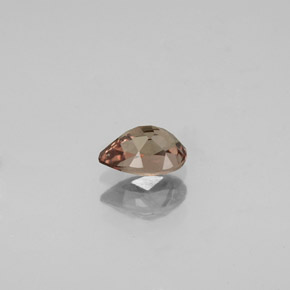 0.60캐럿 천연 핑크빛 로즈에서 레드 오렌지 컬러체인지 가넷, 배 모양, 6.1×4 mm, VVS-VS