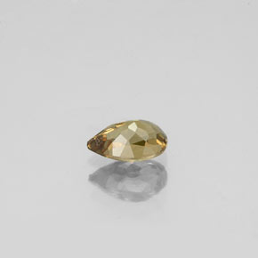 0.63캐럿 천연 골든 브라운에서 오렌지 색상 변경 가넷, 배 모양, VVS-VS