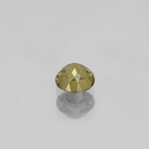 0.69캐럿 천연 녹갈색에서 오렌지 컬러체인지 가넷, 라운드 컷, 4.98 mm, VVS-VS
