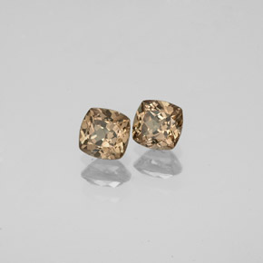 캐럿 천연 골든 브라운에서 오렌지 컬러체인지 가넷 보석, 쿠션 컷, 4.1×4.1 mm, VVS-VS