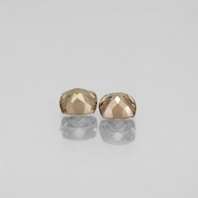 캐럿 천연 골든 브라운에서 오렌지 컬러체인지 가넷 보석, 쿠션 컷, 4.1×4.1 mm, VVS-VS
