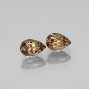 캐럿 천연 골든 브라운에서 오렌지 색상 변경 가넷 보석, 배 모양, VVS-VS