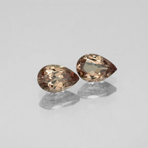 캐럿 천연 골든 브라운에서 오렌지 컬러체인지 가넷 보석, 배 모양, 6.2×4.1 mm, VVS