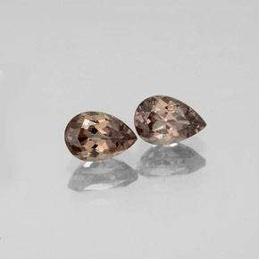 1.18캐럿 천연 갈색빛 로즈에서 레드 컬러체인지 가넷 보석, 배 모양, 6.1×4.1 mm, VVS-VS
