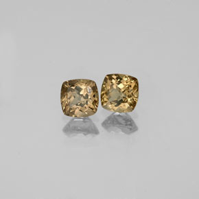 캐럿 천연 골든 브라운에서 오렌지 색상 변경 가넷 보석, 쿠션 컷, VVS-VS