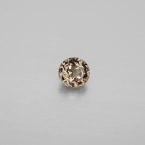 0.50캐럿 천연 골든 브라운에서 오렌지 컬러체인지 가넷, 라운드 컷, 4.53 mm, VS