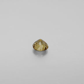 0.41캐럿 천연 골든 브라운에서 오렌지 컬러체인지 가넷, 라운드 컷, 4.13 mm, VS