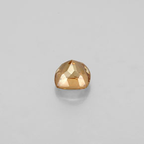 0.46캐럿 천연 골든 브라운에서 오렌지 컬러체인지 가넷, 쿠션 컷, 4.1×4 mm, VS