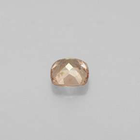 0.51캐럿 천연 골든 브라운에서 오렌지 색상 변경 가넷, 쿠션 컷, VS