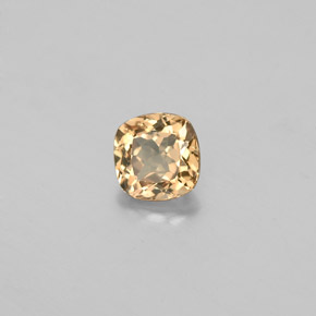 0.57캐럿 천연 골든 브라운에서 오렌지 컬러체인지 가넷, 쿠션 컷, 5.5×4.5 mm, VS