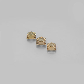 캐럿 천연 골든 브라운에서 오렌지 컬러체인지 가넷 보석, 스퀘어, 3.7×3.7 mm, VS