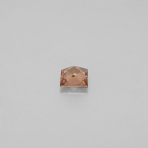 0.36캐럿 천연 골든 브라운에서 오렌지 컬러체인지 가넷, 스퀘어, 4×3.9 mm, VS